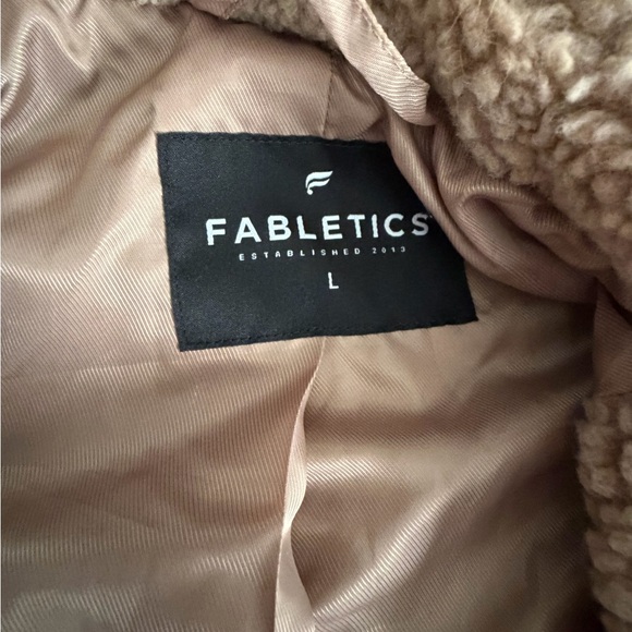 Fabletics Warm Brown Teddy Jacket - Picture 2 of 5